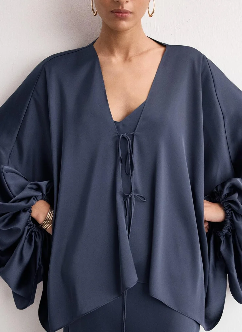 MANGO Puffed sleeves jacket